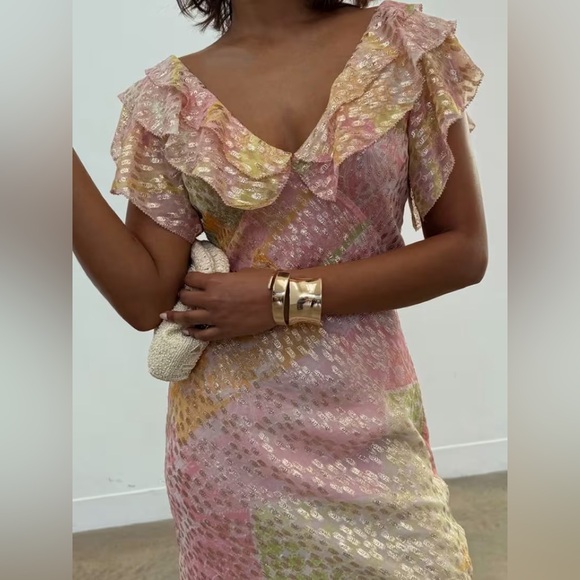 NWT Never Fully Dressed Pink Boho Mini Tilda Dress - Picture 4 of 7